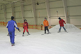 Mit der Schule in der Skihalle